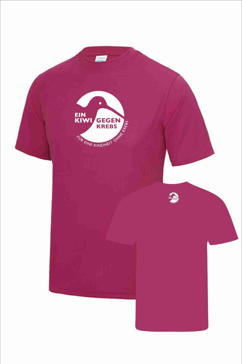 Ein Kiwi gegen Krebs Funktionsshirt, Logo: groß/klein